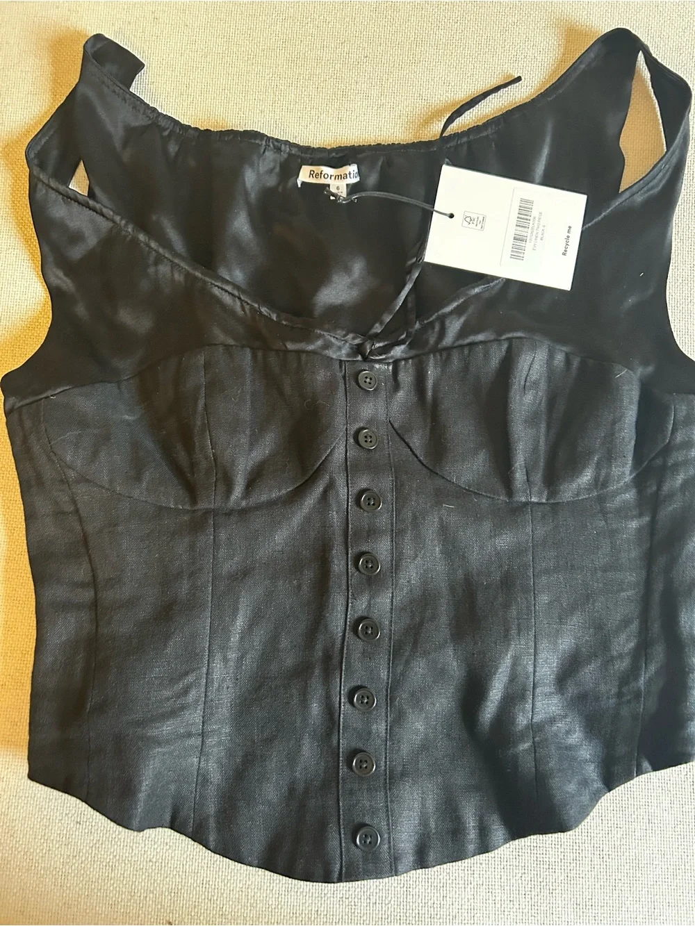 NWT • Evy Linen two piece - size 6